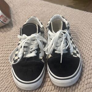 Vans Black and White Checkered Sneakers